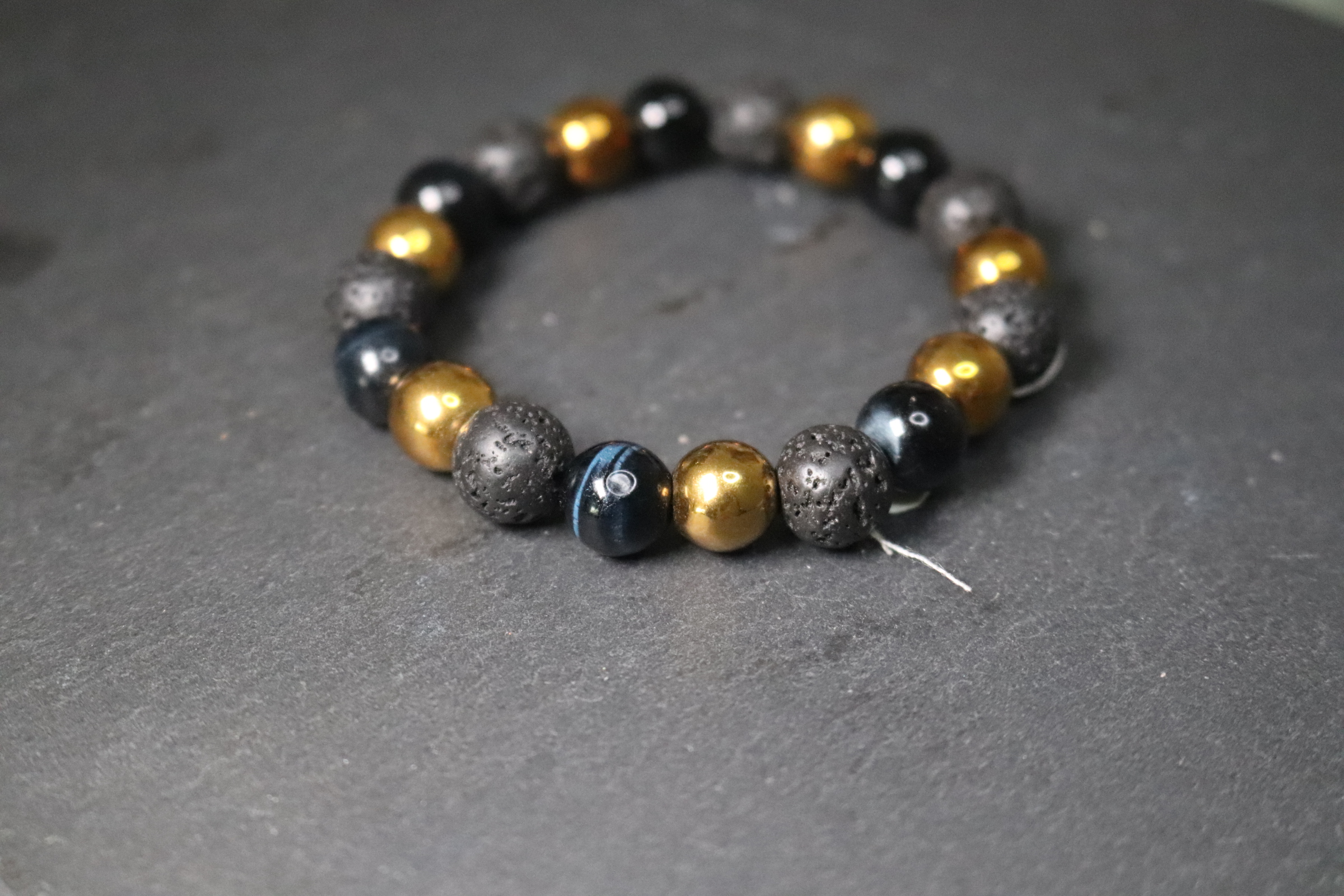 Ambition Black Tigers eye and hematite