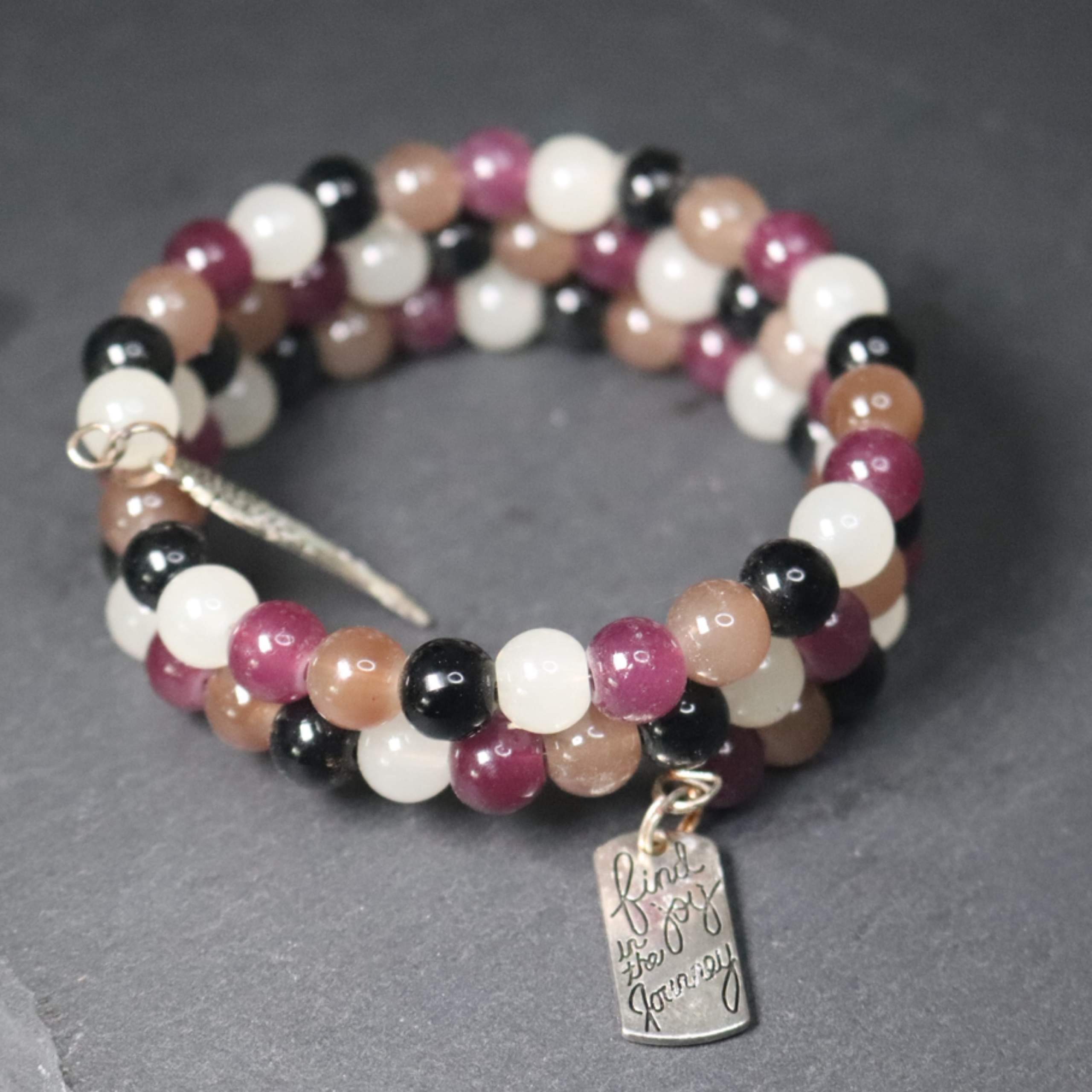 Find Joy in the Journey Memory Wire Bracelet